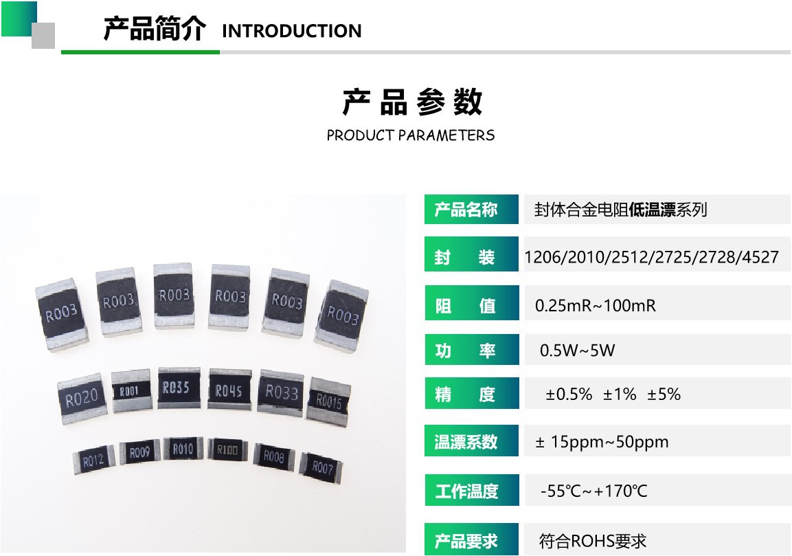 全系列合金電阻